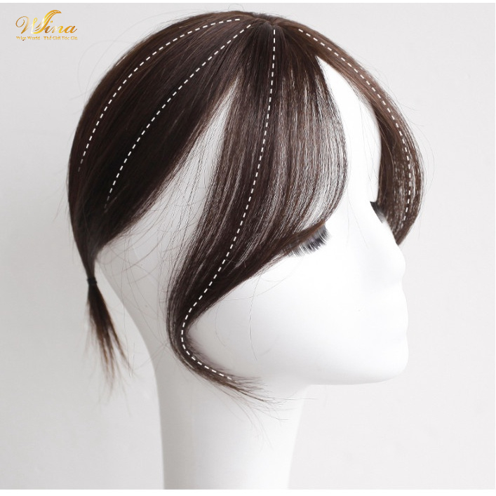 Tóc Giả Mái Bay 2 Bên Tóc Thật Che Hói Phủ Đỉnh WINA - Tóc Thật 100%