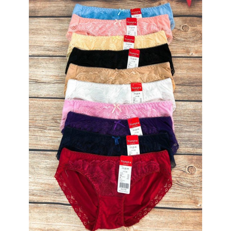 Lố 10 QUẦN LÓT NỮ COTTON PHỐI REN hàng VNXK