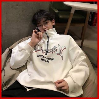 Mẫu ÁO SWEATER NỈ NGOẠI Cổ lọ phối ZIP (có ảnh thật) HOOIDE