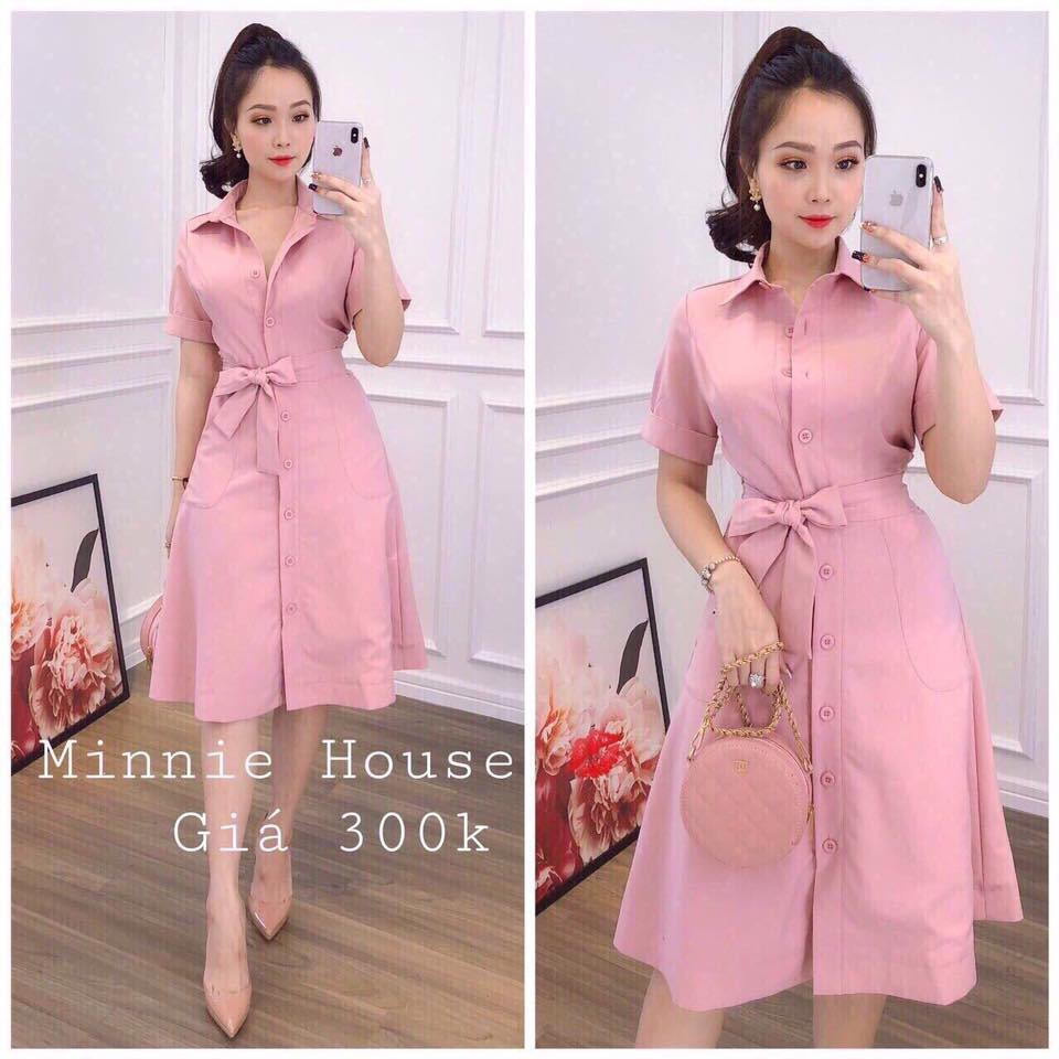 ĐẦM VOAN LỤA CỔ SƠ MI TRẺ TRUNG THỜI THƯỢNG THỜI TRANG