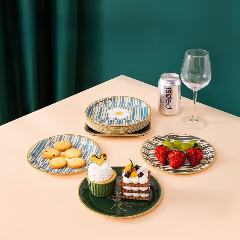 Đĩa Giấy Dùng Một Lần Chuyên Dụng Cho Nướng Bbq Ngoài Trời