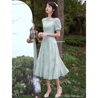Vải voan dập gân lá