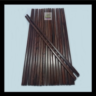 Đũa ăn gỗ Trắc tự nhiên - Mẫu đầu vuông trơn