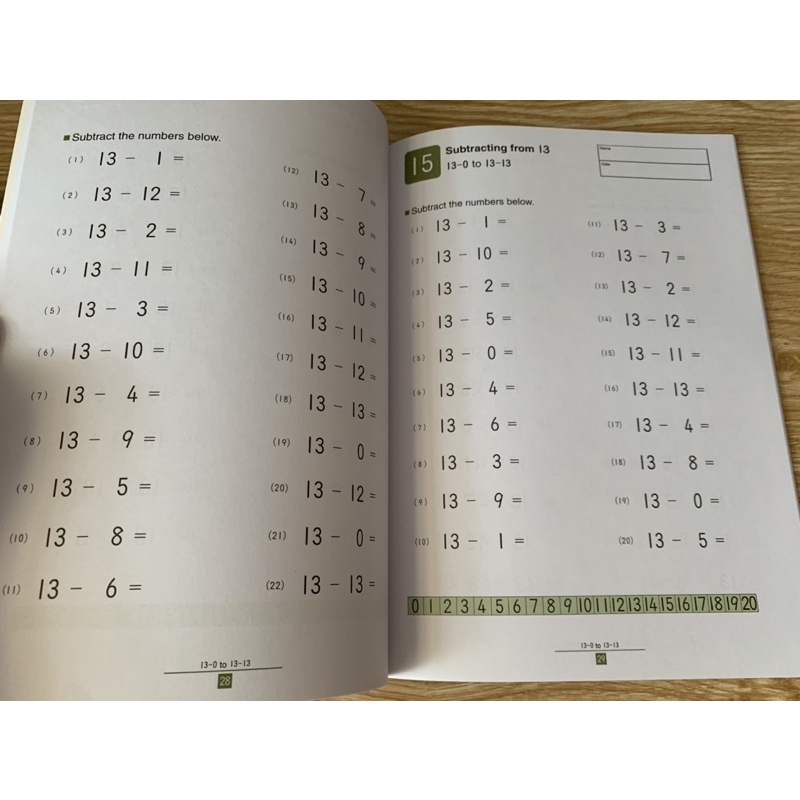 Kumon 6-7-8 SUBTRACTION