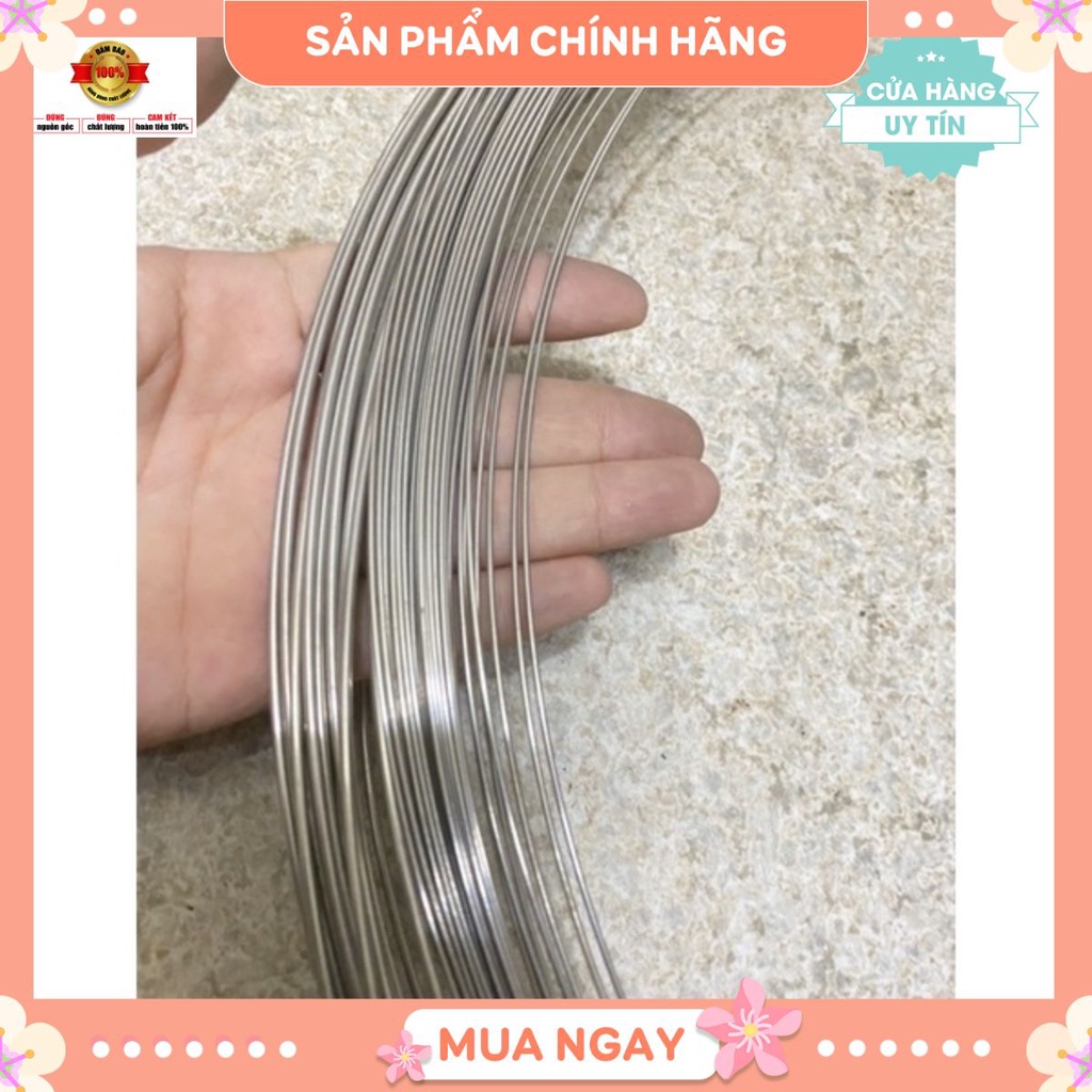 Dây thép inox loại 0,6 li, 1 li,1.5li, 2li,3 li sáng bóng độ bền cao