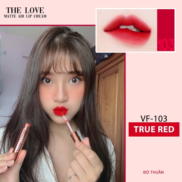 Son Môi THE LOVE Đỏ Thuần Bền Màu Chính Hãng 4ml