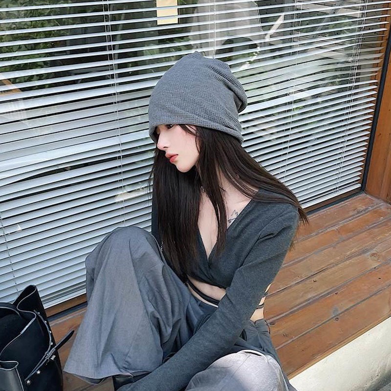 Mũ len dệt kim TUMIE nón len trùm kín tai giữ ấm thời trang thu đông ML002