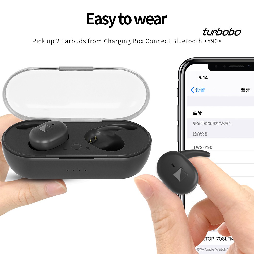 Tai Nghe Nhét Tai Không Dây Âm Thanh Hifi T-Y90 TWS