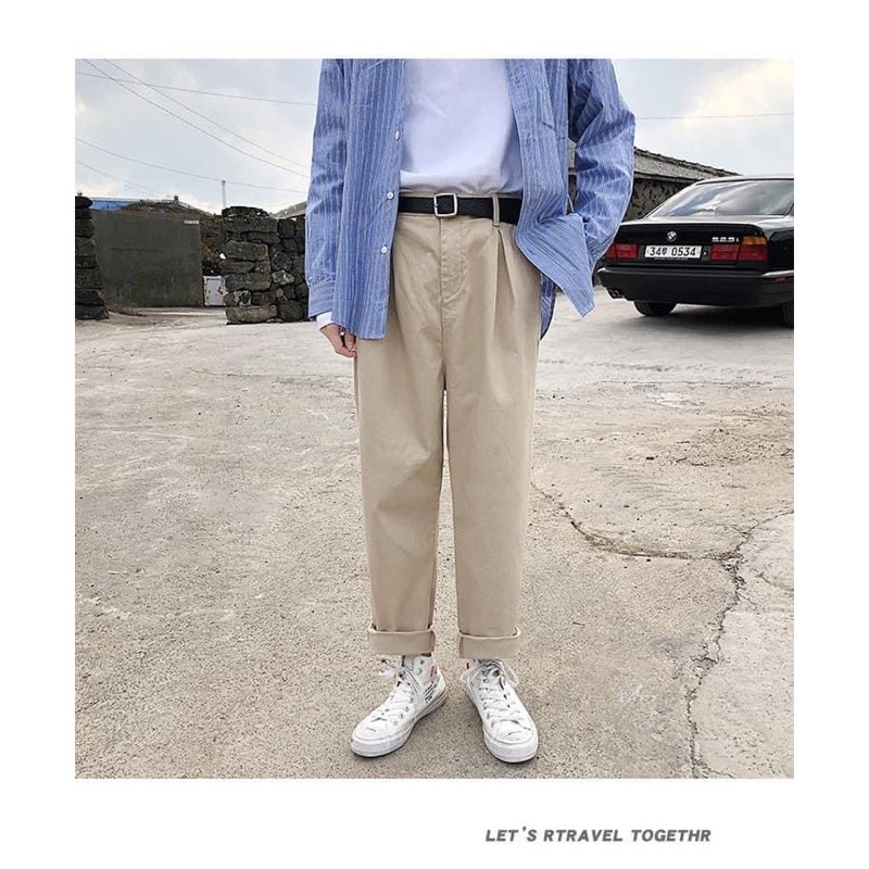 Quần kaki màu be vintage | BigBuy360 - bigbuy360.vn