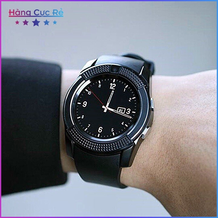 Đồng hồ thông minh điện tử nghe gọi, chụp hình, nghe nhạc smart watch HCRV8 - Shop Hàng Cực Rẻ