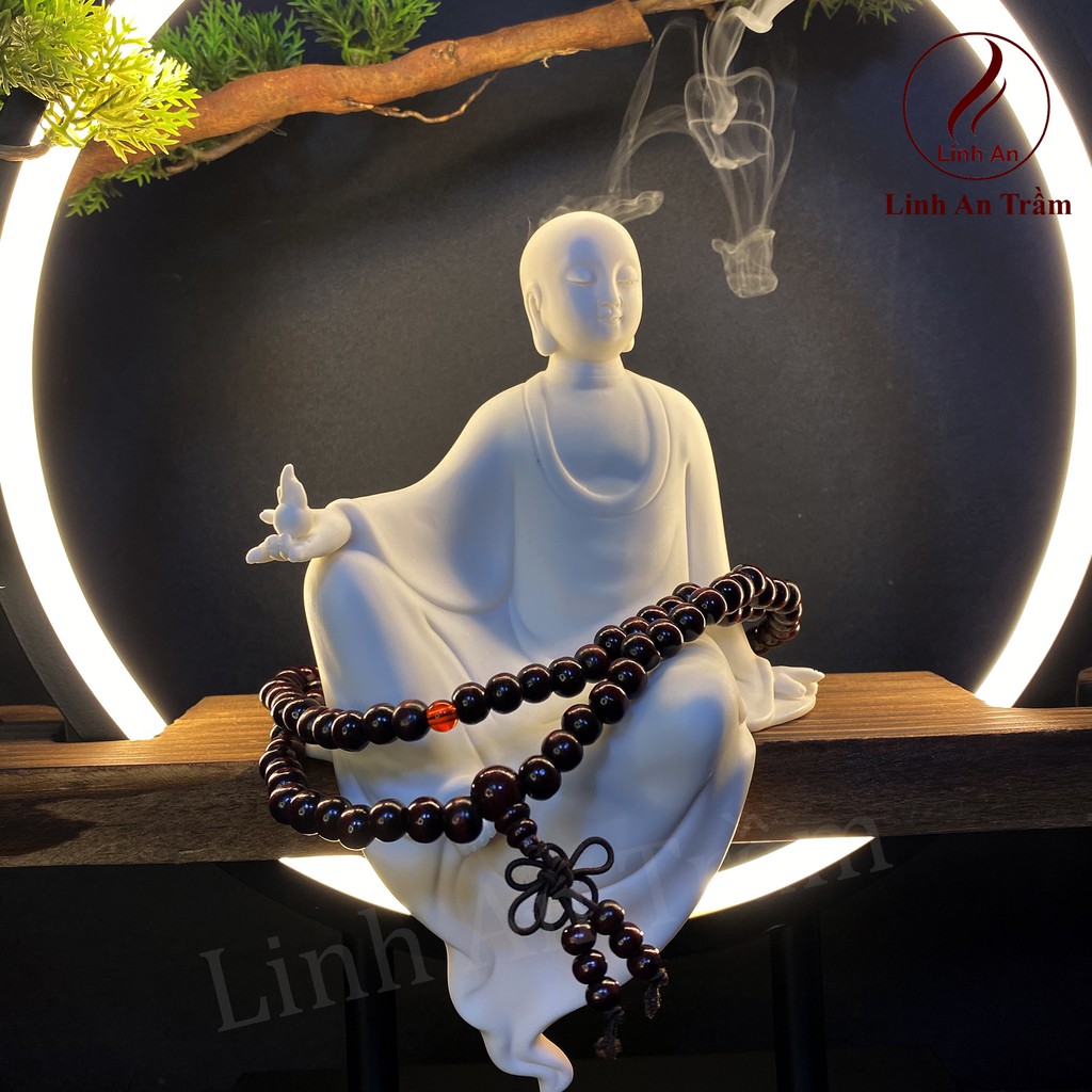 Thác Khói Trầm Hương Cao Cấp Thác Phật đèn Led - Đủ phụ kiện kèm 5 nụ trầm Việt