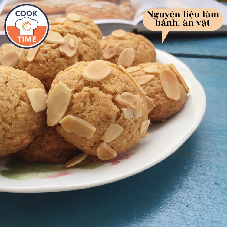 100g Hạnh nhân lát Mỹ rang tự nhiên, không tẩm ướp 8 công dụng - Cooktime.vn