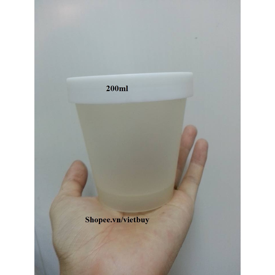 Hũ nhựa trắng 200ml