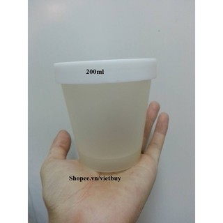 Hũ nhựa trắng 200ml