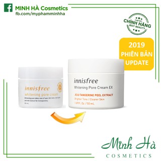 Kem dưỡng trắng Innisfree Whitening Pore Cream EX Jeju Tangerine Peel Extract