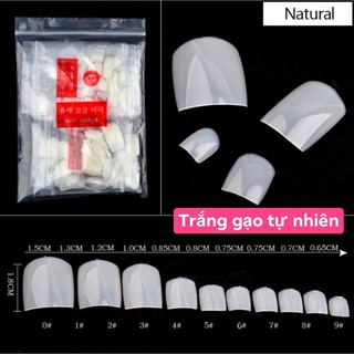 [Sỉ] 5 túi móng giả dán chân (túi 500 móng)
