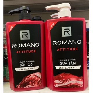 DẦU GỘI SỮA TẮM ROMANO ATTiTUDE  650g( Mầu Đỏ)