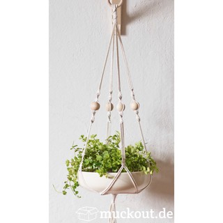 Dây tết macrame treo trang trí chậu cây cảnh lọ thủy tinh