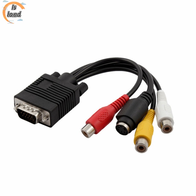 Đầu Chuyển Đổi VGA Sang S-Video 3RCA Chuyên Dụng