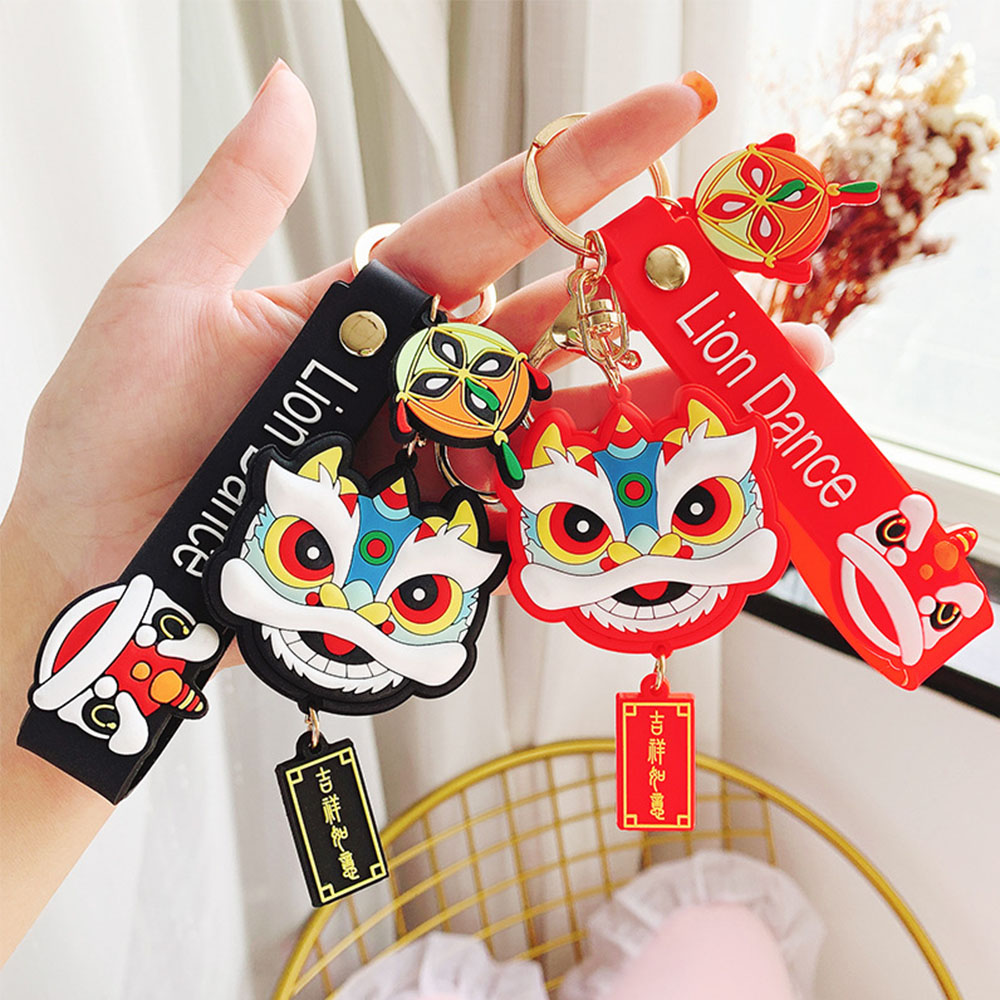 Dây Móc Khóa Đôi Hình Sư Tử Đáng Yêu