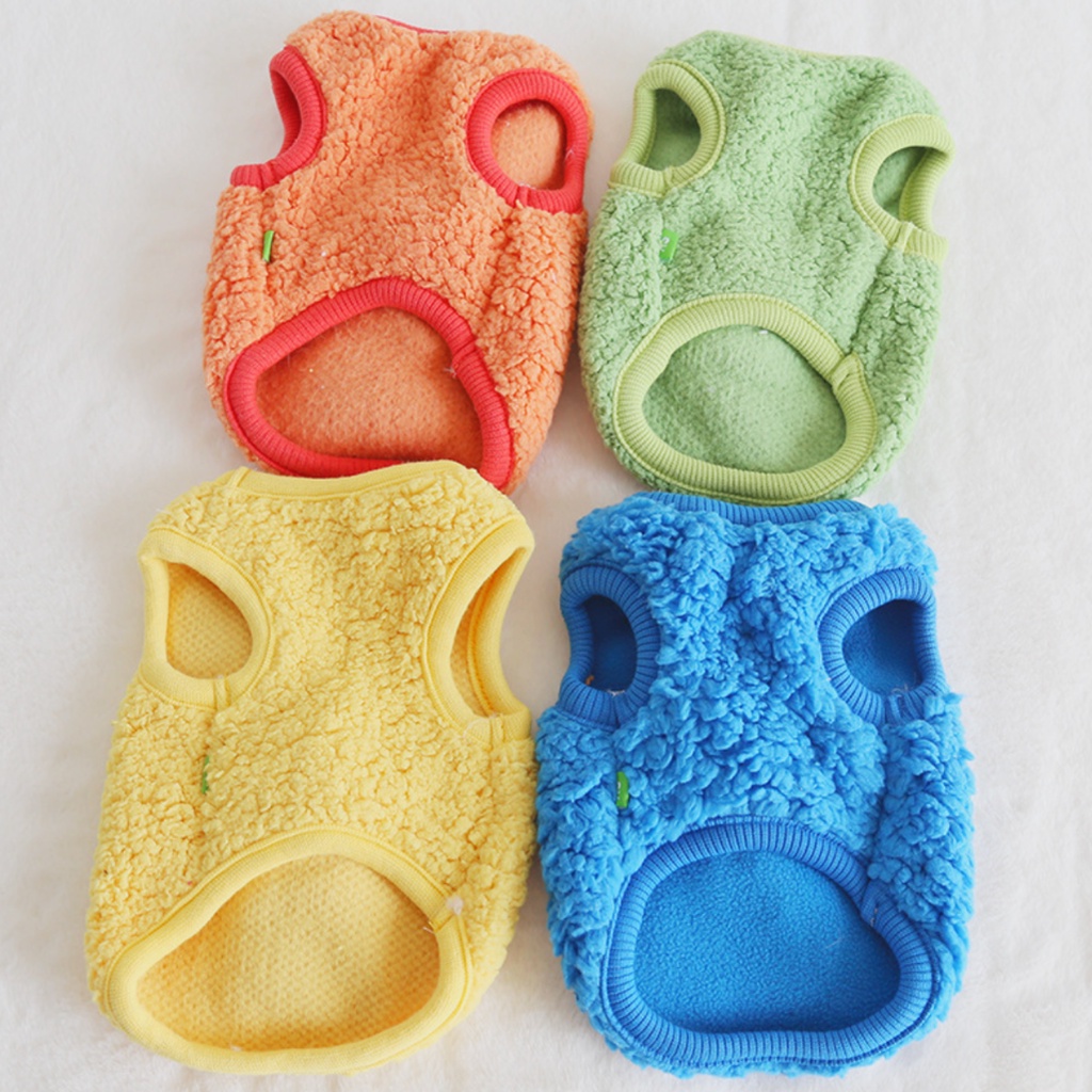 Áo thú cưng chó mèo lông mềm mịn đính thú nhồi bông thu đông giữ ấm nằm điều hòa