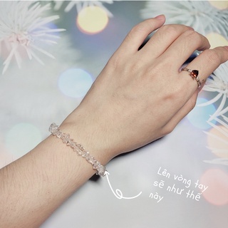 [1 hạt][Herkimer] Hạt lẻ đá phong thủy 6mm trong suốt