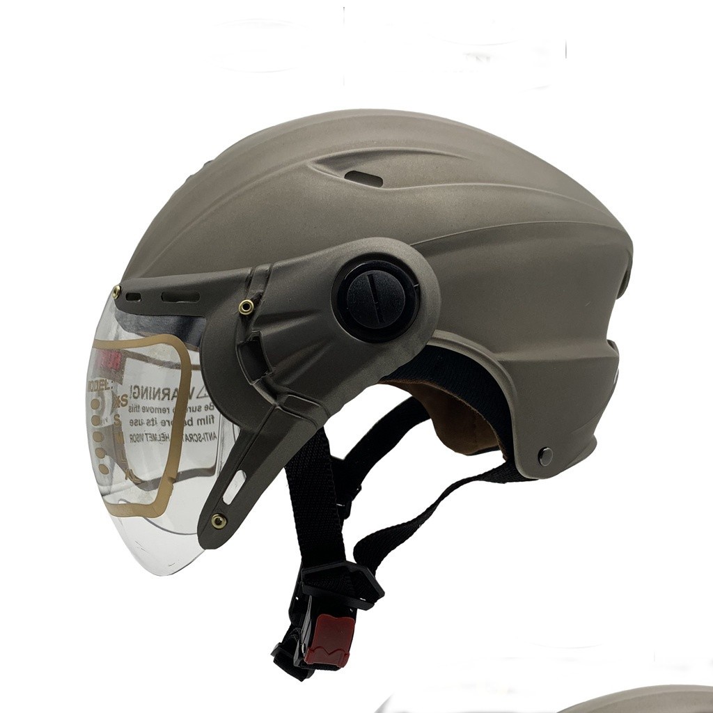 Mũ bảo hiểm nửa đầu có kính dành cho nam SUNDY HP-01K an toàn, thời trang, nhiều màu, Freesize (vòng đầu 55-61cm)