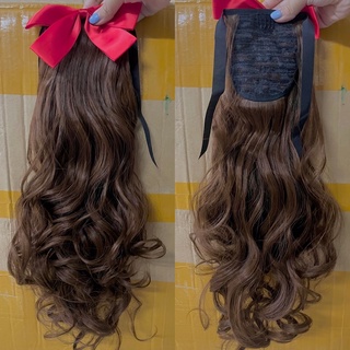 Tóc cột nơ xoăn dài 45cm p27b