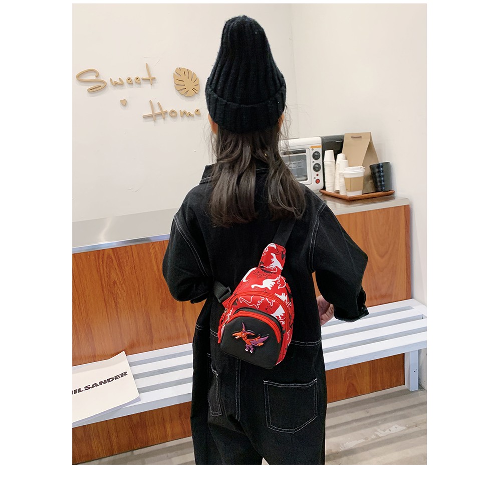 Túi bao tử túi họa tiết khủng long thời trang cho bé trai Dương kids