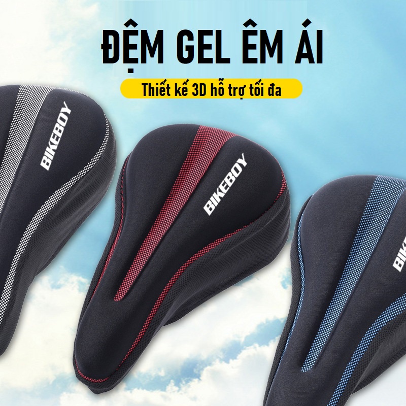Bọc yên xe đạp siêu êm cho Xe đạp Giant , Xe đạp MTB loại GEL cao cấp, êm ái thoáng khí Tặng kèm Áo mưa cho yên