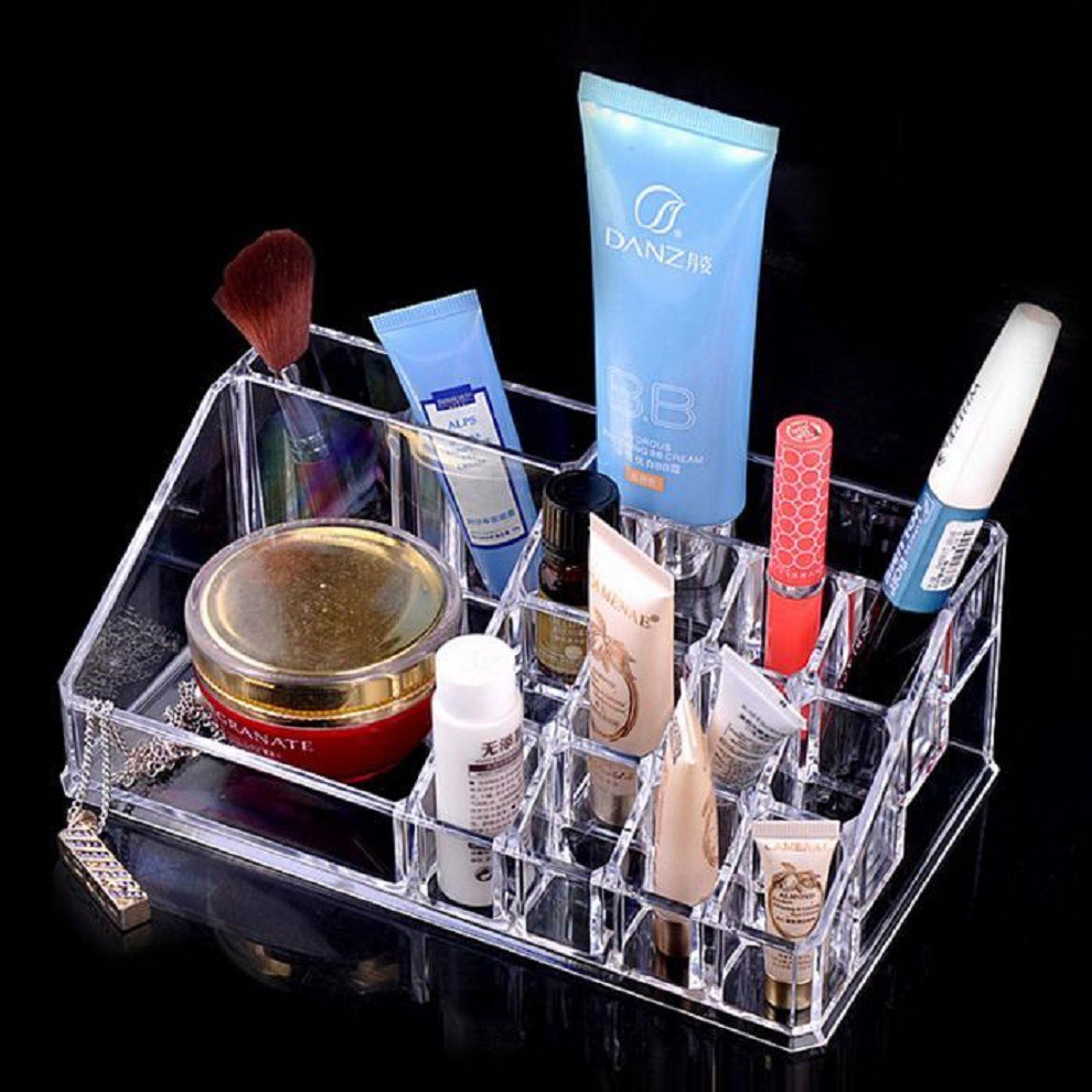 Kệ Đựng Mỹ Phẩm 3 Tầng 2 Ngăn Kéo, Hộp Đựng Đồ Trang Điểm, Makeup Bằng Nhựa Cao Cấp