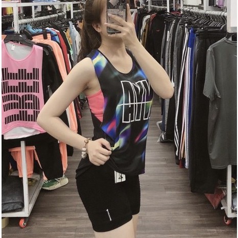 Áo tanktop nữ tập gym yoga, áo mặc phối bên ngoài siêu xinh