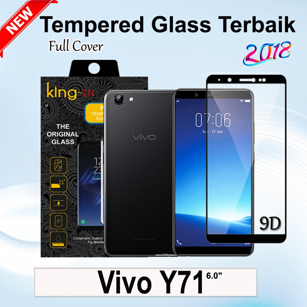 Kính Cường Lực Toàn Màn Hình Cho Vivo Y71 6.0 "2018 King-Zu Ốp