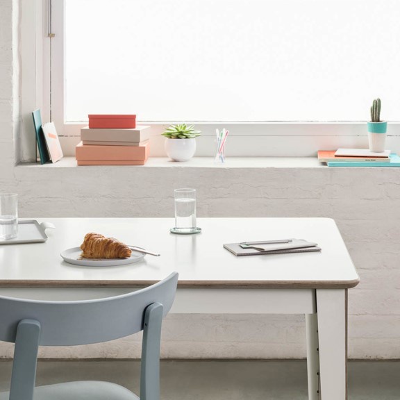 Unit Table, Bàn ăn gia đình DEK_018, 160x80x74cm, bàn gỗ Scandi Home