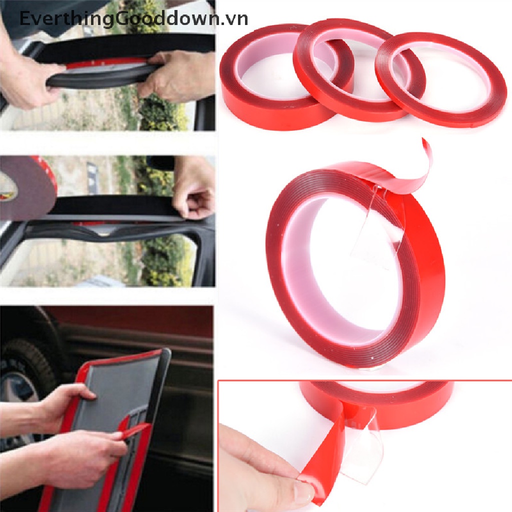 Băng Keo Hai Mặt Bằng Xốp Acrylic Chống Thấm Nước Tiện Dụng Cho Xe Hơi / Xe Tải