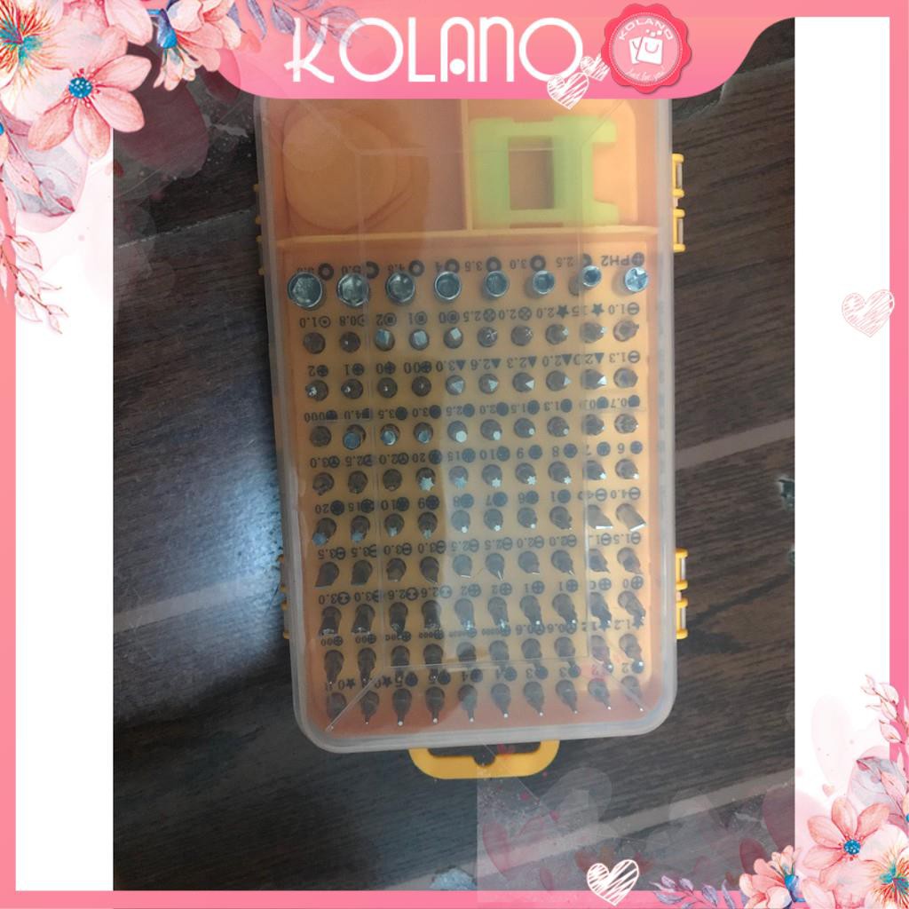 Bộ dụng cụ sửa chữa đa năng KOLANO tháo mở và sửa chữa điện thoại, laptop 110 món tiện dụng TA-001184