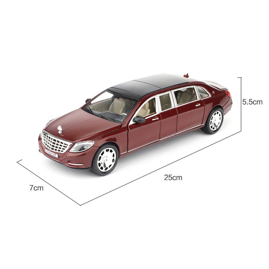 Xe mô hình Mercedes-Benz Maybach - Tỉ lệ 1:24 - XLG II 🎁 TẶNG BIỂN SỐ