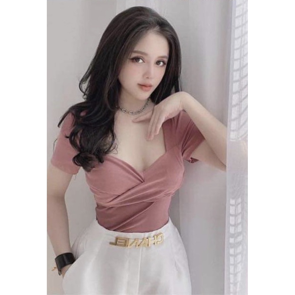 ÁO NƠ CHÉO NGỰC BIGSIZE KÈM ẢNH THẬT