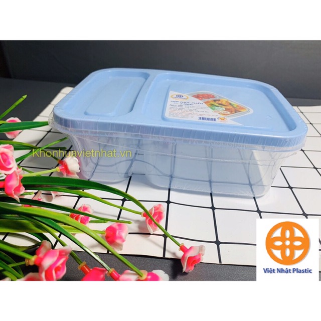 Hộp Thực Phẩm 2 Ngăn Cao Cấp Hàng Việt Nhật No 6485 - 6486