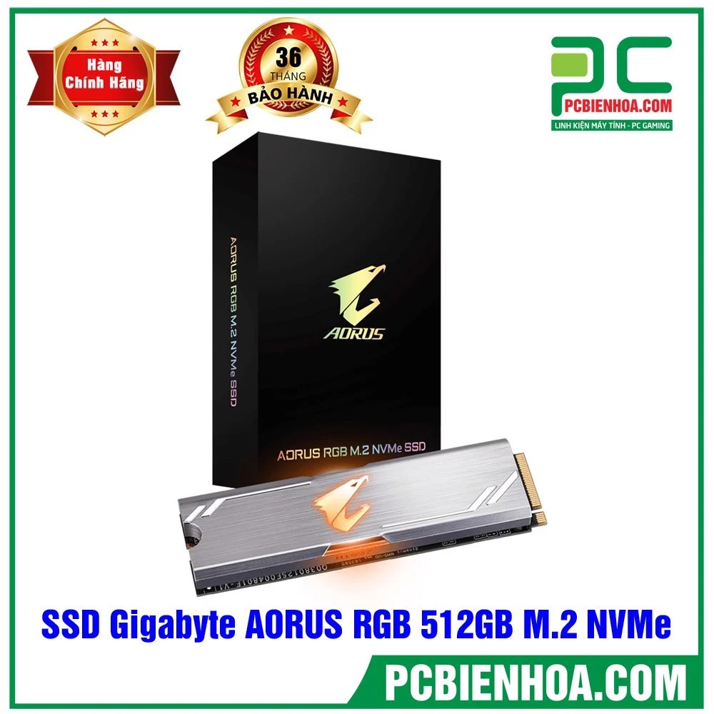 Ổ cứng SSD 512G Gigabyte Aorus RGB M.2 NVMe PCIe (GP-ASM2NE2512GTTDR)