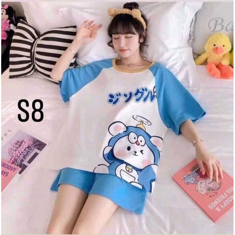 Bộ Đồ Ngủ Doremon Xanh