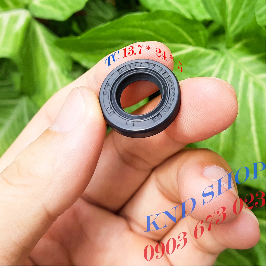 Phốt cần khởi động  xe Dream Wave 100, phụ tùng xe máy loại vòng đệm cao su TC 13.7*24*5 | KND Shops