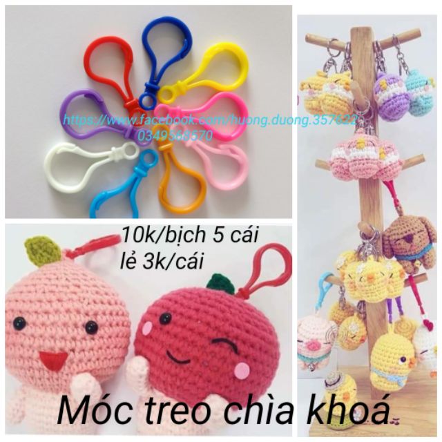 Móc nhựa treo thú bông