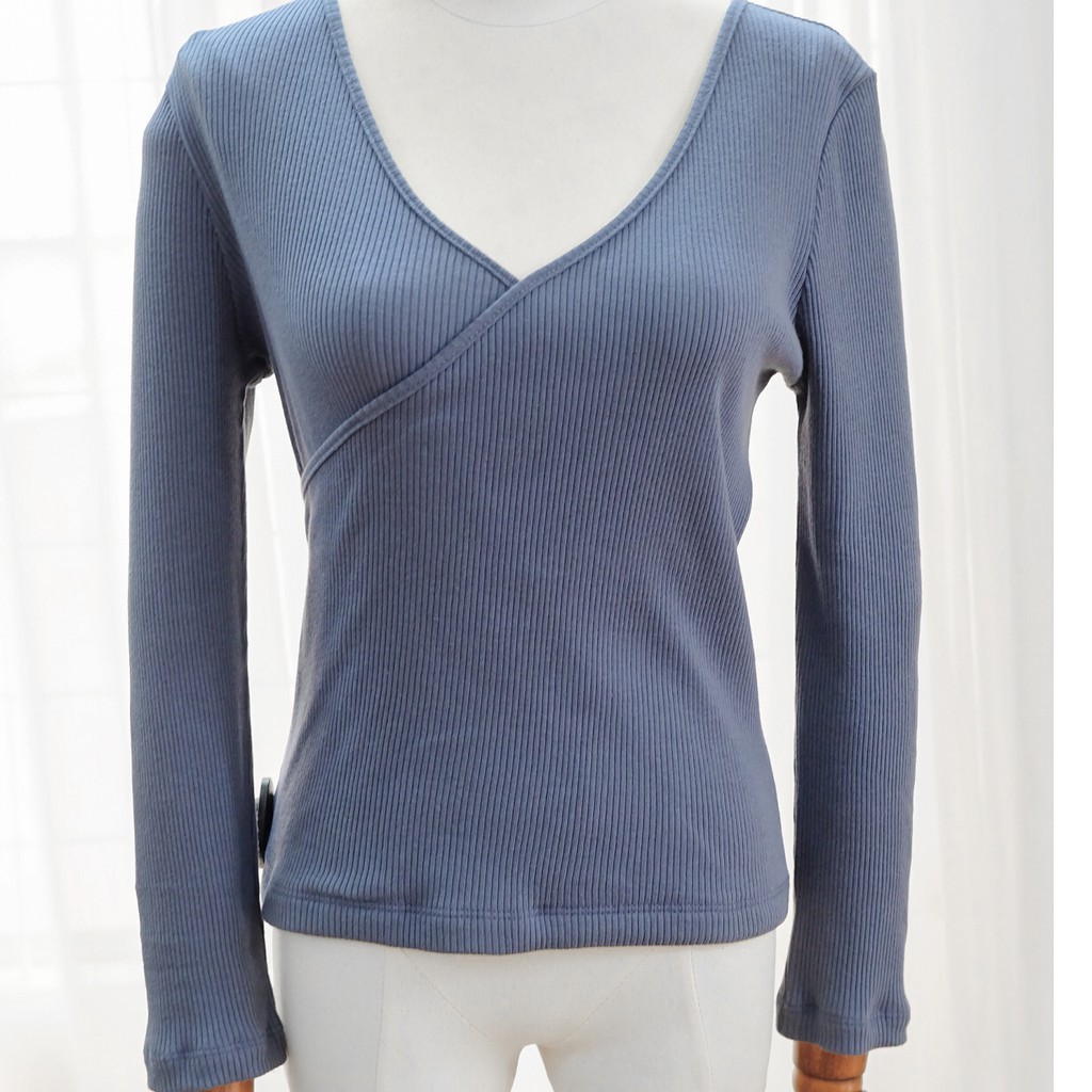 Ceci Cela - Áo Cổ Đắp Wrap