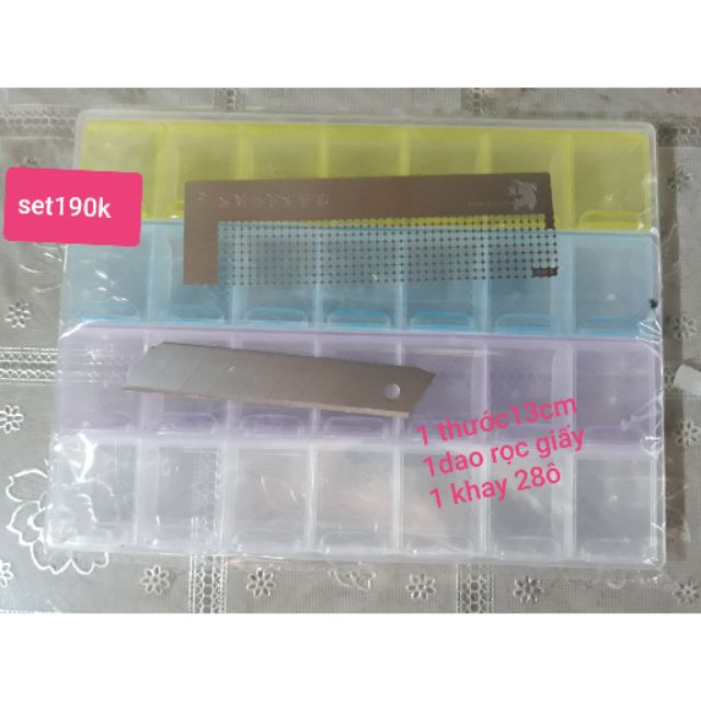 Sét thước chuyên dụng  và khay đựng đá