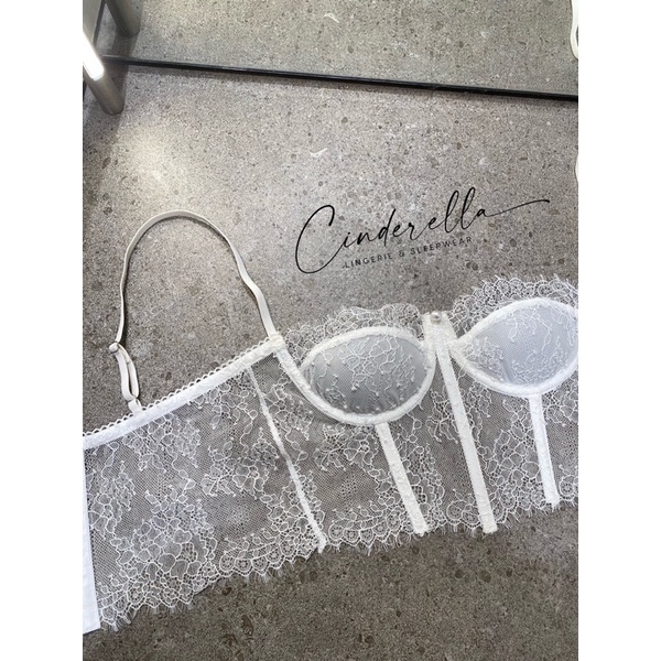 Áo lót ren Croptop thiết kế Bralette có gọng nẹp cao cấp