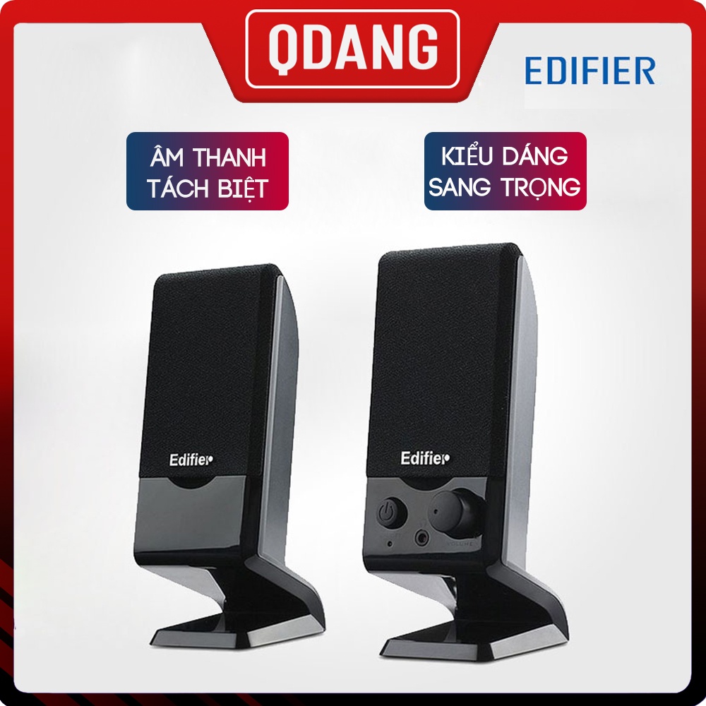Loa vi tính 2.0 Edifier R10U, loa chơi game, nghe nhạc - Kích thước nhỏ gọn, sang trọng