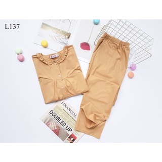 L137 bộ bầu cotton cổ bèo có khóa cho bé ti quần có chun chỉnh bụng b2 mum - ảnh sản phẩm 8