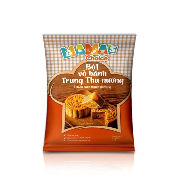 Bột vỏ bánh trung thu nướng Mama’s Choice gói 1kg,bột trộn sẵn bánh trung thu nướng