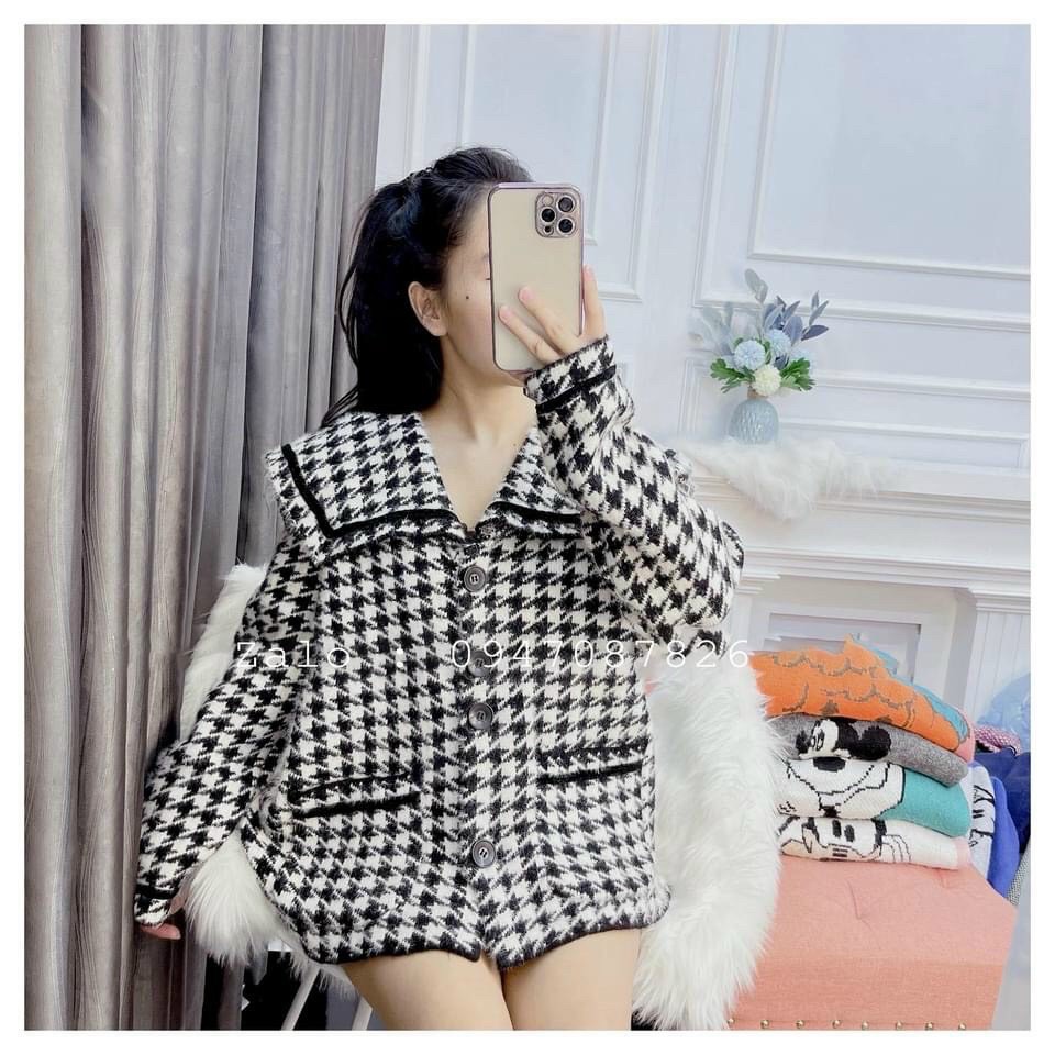 Áo Khoác Len Hàn Quốc - Len Hot 2021